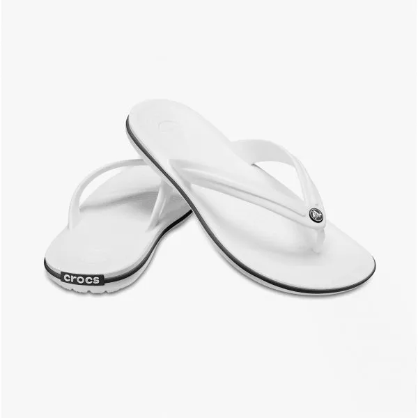 11033-100 CROCBAND FLIP Unisex Flip-Flops White