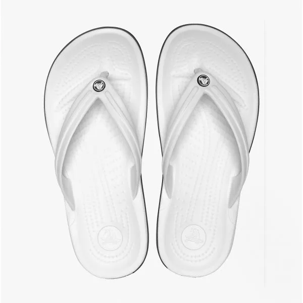 11033-100 CROCBAND FLIP Unisex Flip-Flops White