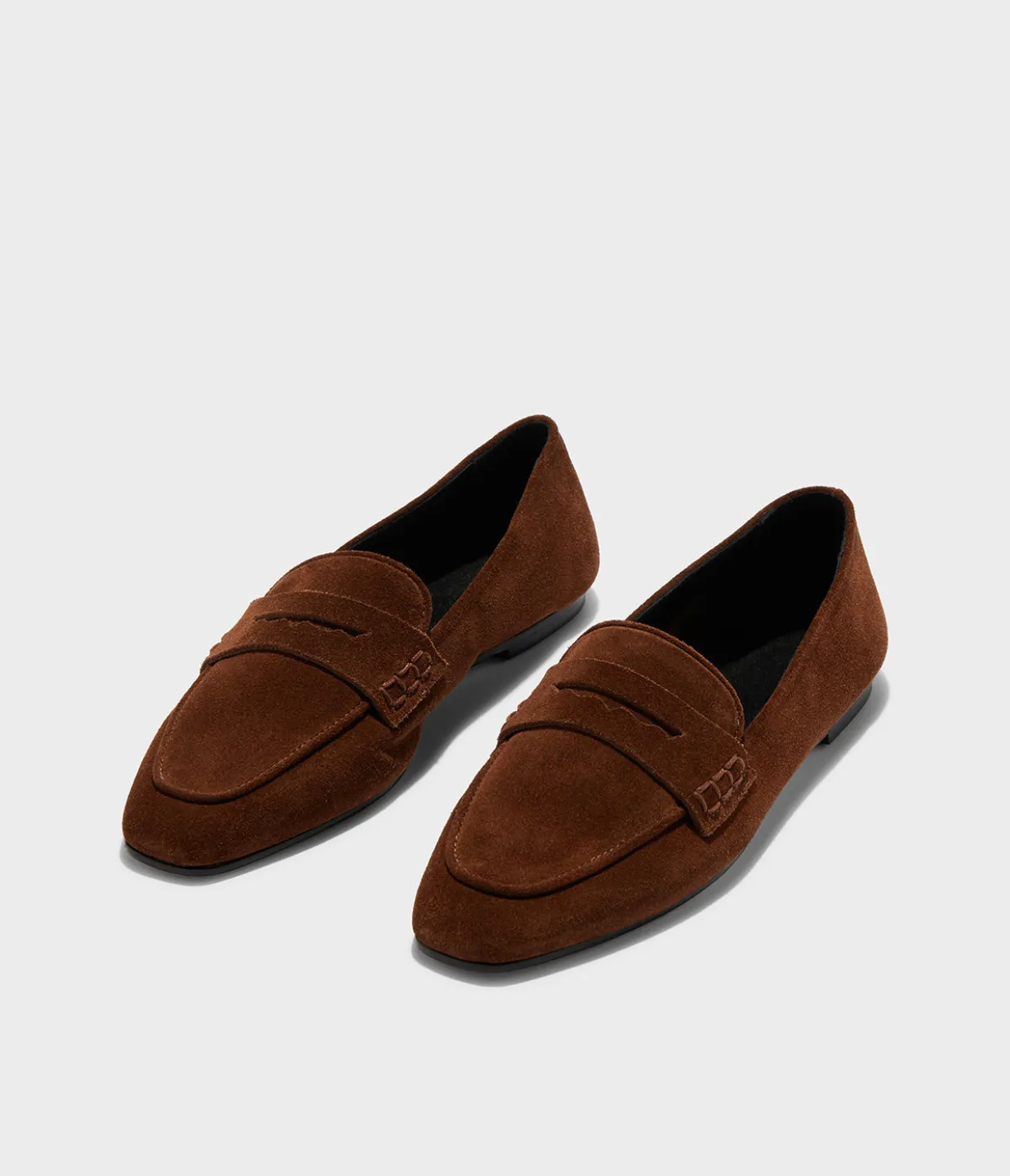 Alfie Suede Leather Loafer in Brown