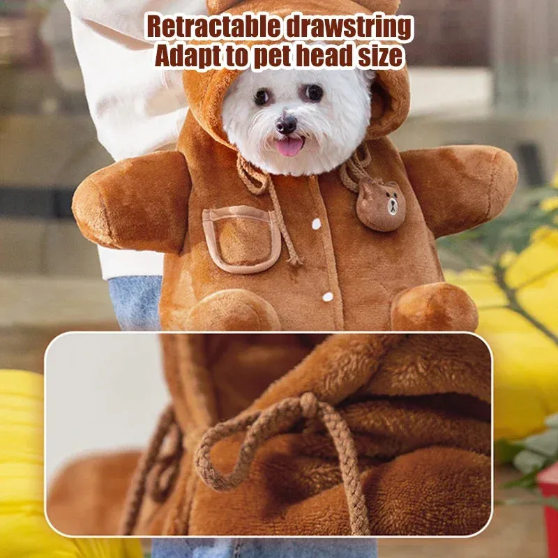 Autumn and Winter Warm and Windproof Pet Bag | Cute Crossbody Cat Backpack | Dog and Cat Carrier | Pet Supplies | Alo Trendy
