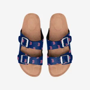 Boston Red Sox Womens Team Logo Double Buckle Sandal