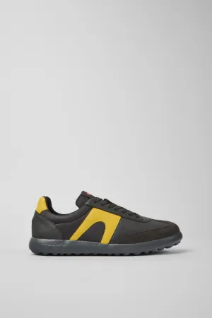 Camper Men's K100546 Pelotas XLite Textile Leather Sneakers Grey
