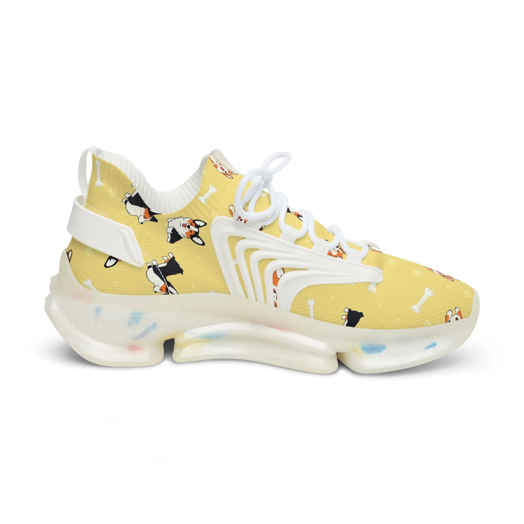Corgi Dog Men's Mesh Sneakers