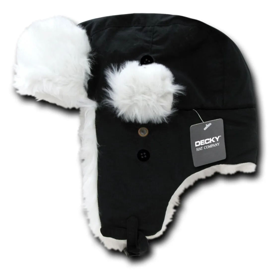 Decky 777 Aviator Bomber Faux Fur Hats Ear Flap Soft Trapper Caps Winter Warm Ski