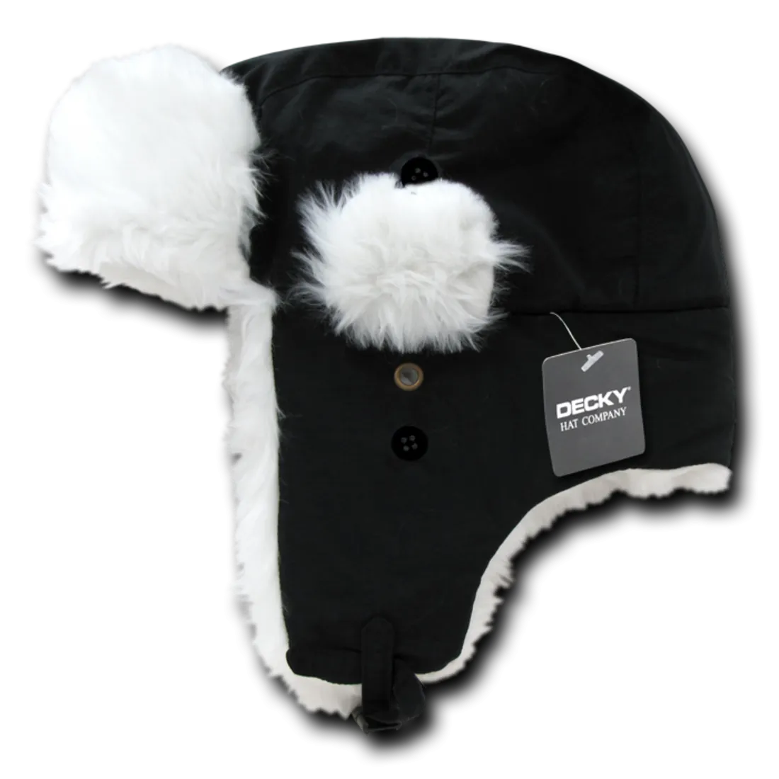 Decky 777 Aviator Bomber Faux Fur Hats Ear Flap Soft Trapper Caps Winter Warm Ski