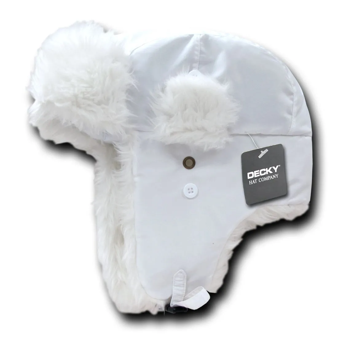 Decky 777 Aviator Bomber Faux Fur Hats Ear Flap Soft Trapper Caps Winter Warm Ski