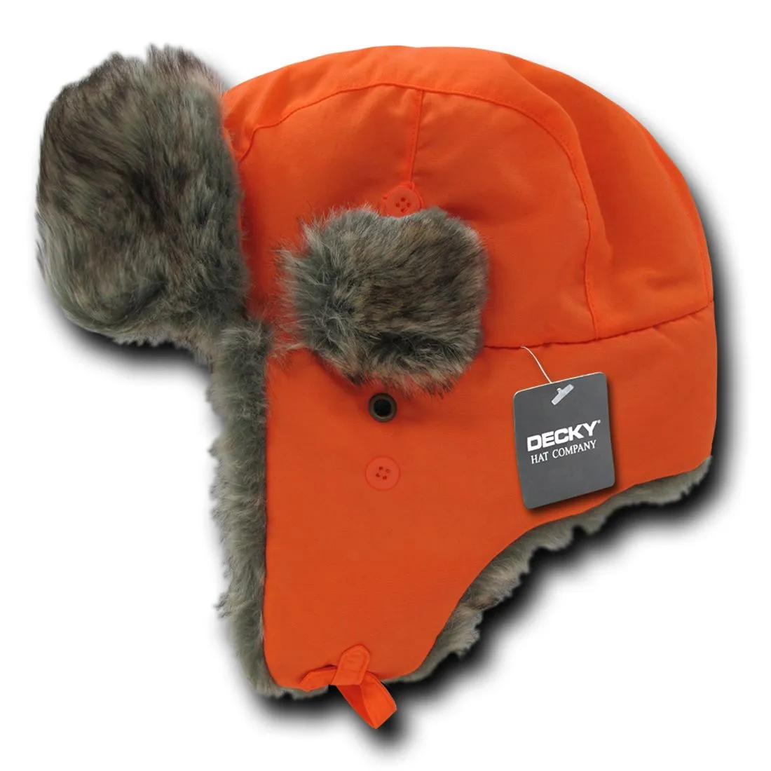 Decky 777 Aviator Bomber Faux Fur Hats Ear Flap Soft Trapper Caps Winter Warm Ski