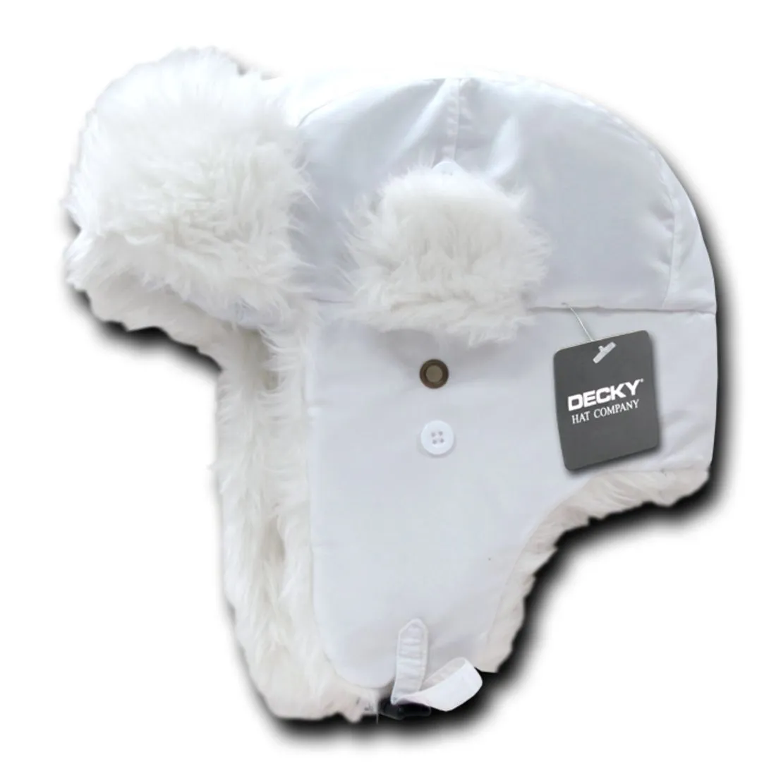 Decky 777 Aviator Bomber Faux Fur Hats Ear Flap Soft Trapper Caps Winter Warm Ski