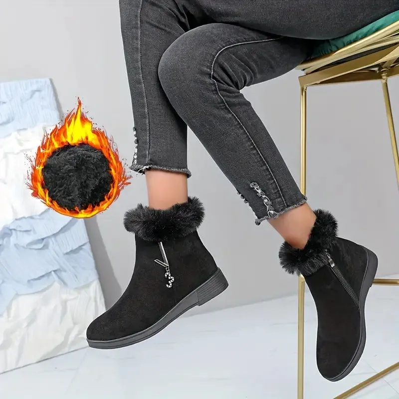 DUNSMORE™ WOMEN'S PLUSH LINED WINTER SNOW BOOTS