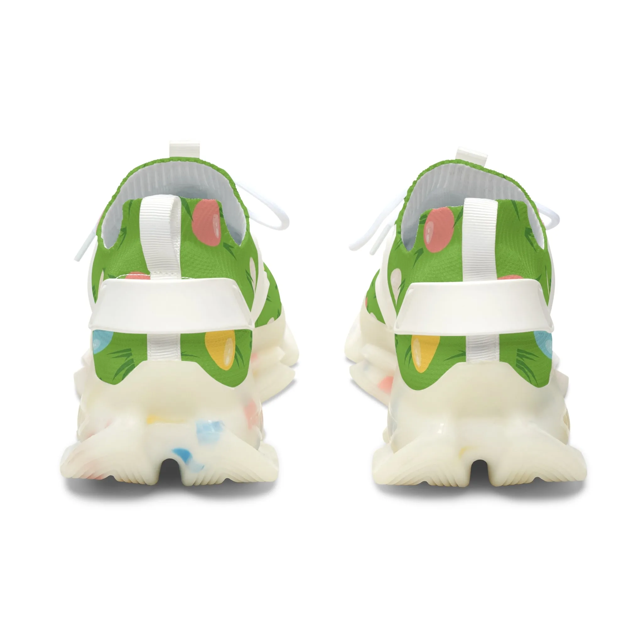 Easter Eggs and Grass Women's Mesh Sneakers