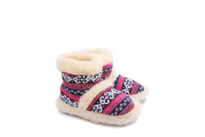 FAUX FUR BOOTS silver