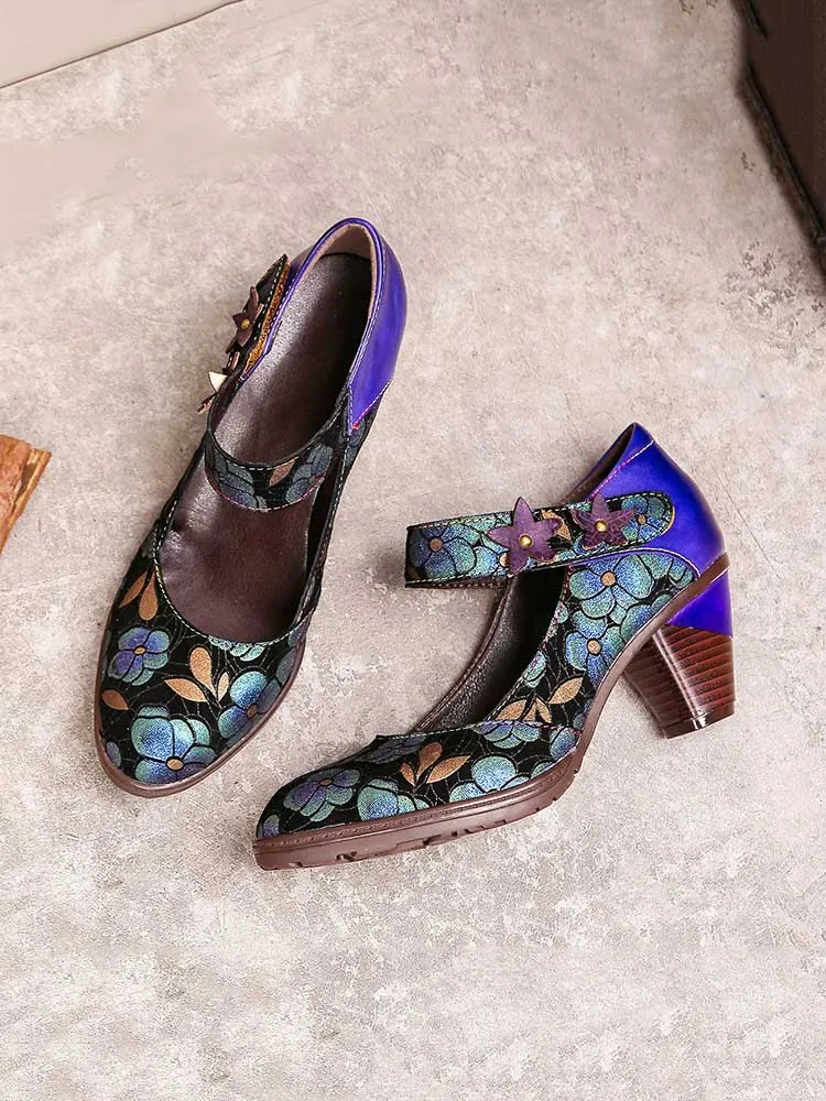 Hand-Painted Artisan Elegant Shoes