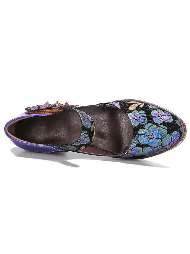 Hand-Painted Artisan Elegant Shoes