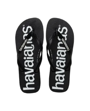HAVAIANAS TOP LOGOMANIA - BLACK