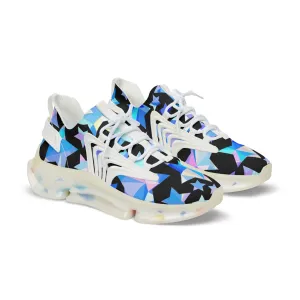 Iridescent Stars Men's Mesh Sneakers