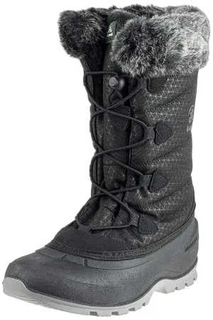 Kamik Women's MOMENTUM2 Snow Boot Black Lace Up Snow Boots (10, black)