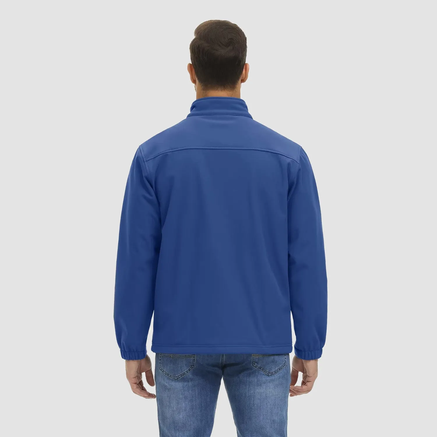 Men's Fleece Lined Jacket Lightweight Waterproof Jacket