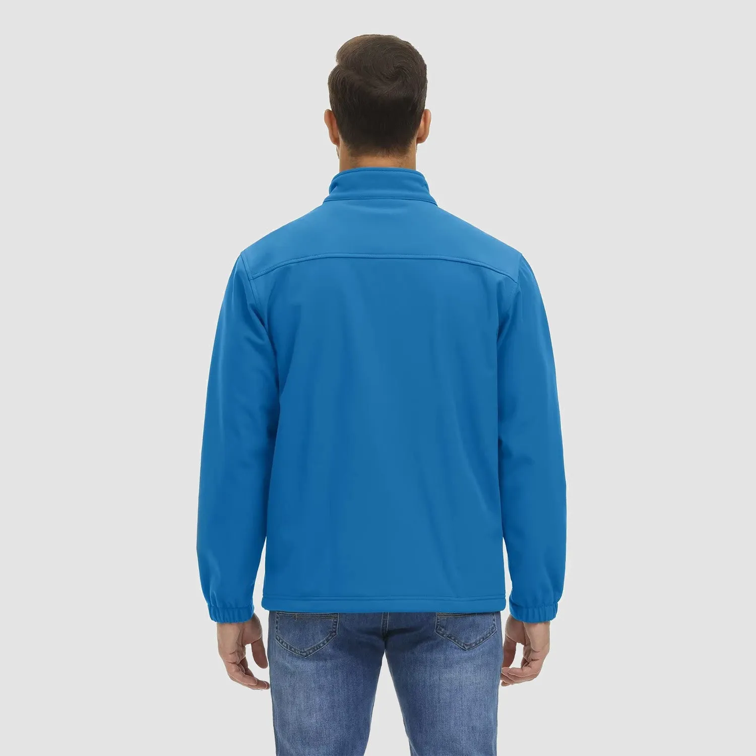 Men's Fleece Lined Jacket Lightweight Waterproof Jacket