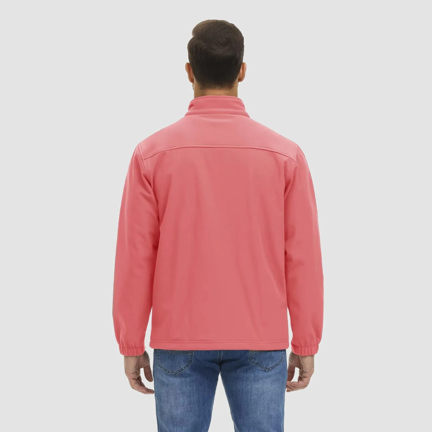 Men's Fleece Lined Jacket Lightweight Waterproof Jacket