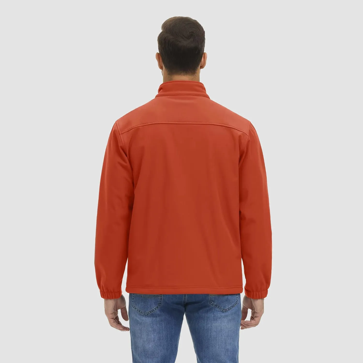 Men's Fleece Lined Jacket Lightweight Waterproof Jacket