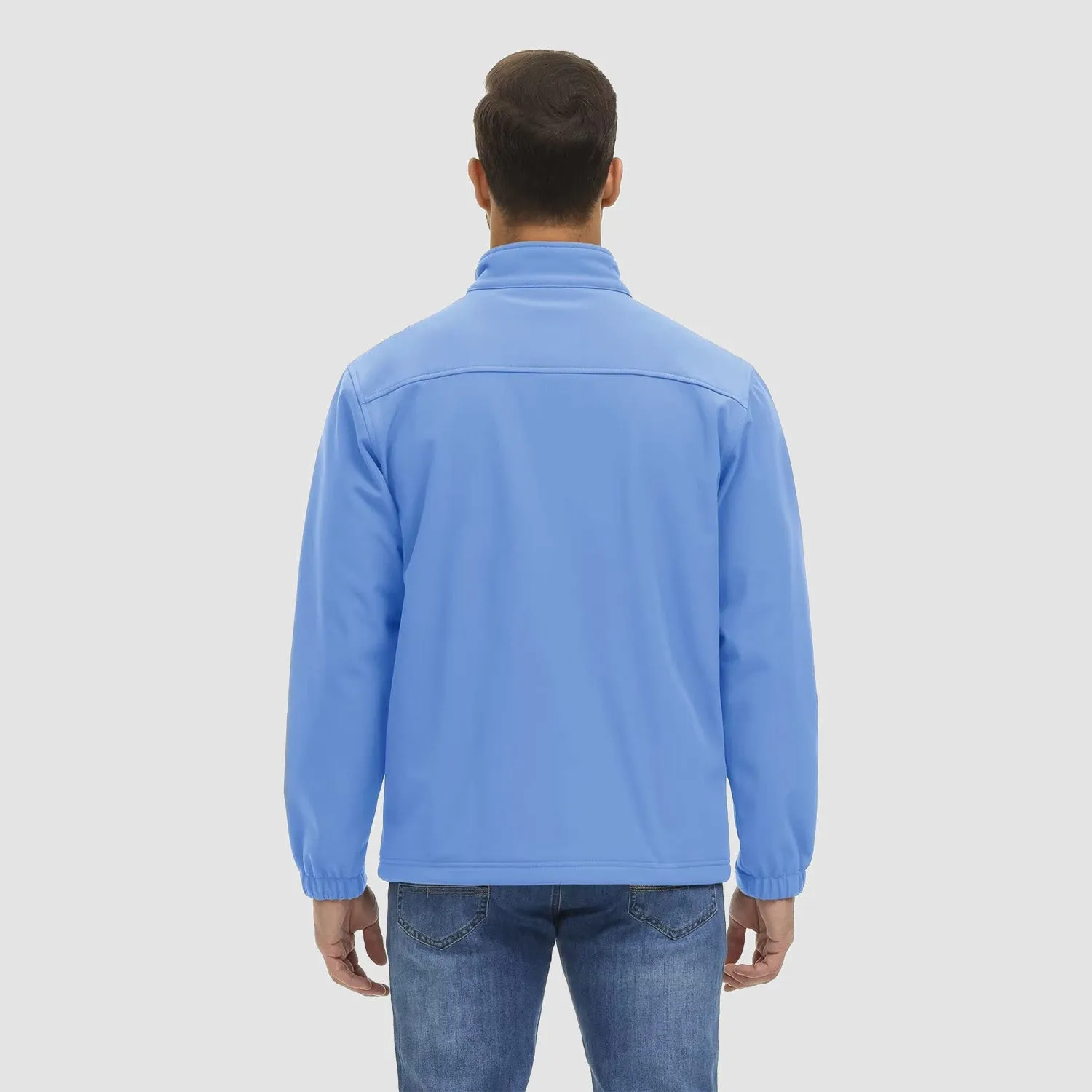 Men's Fleece Lined Jacket Lightweight Waterproof Jacket