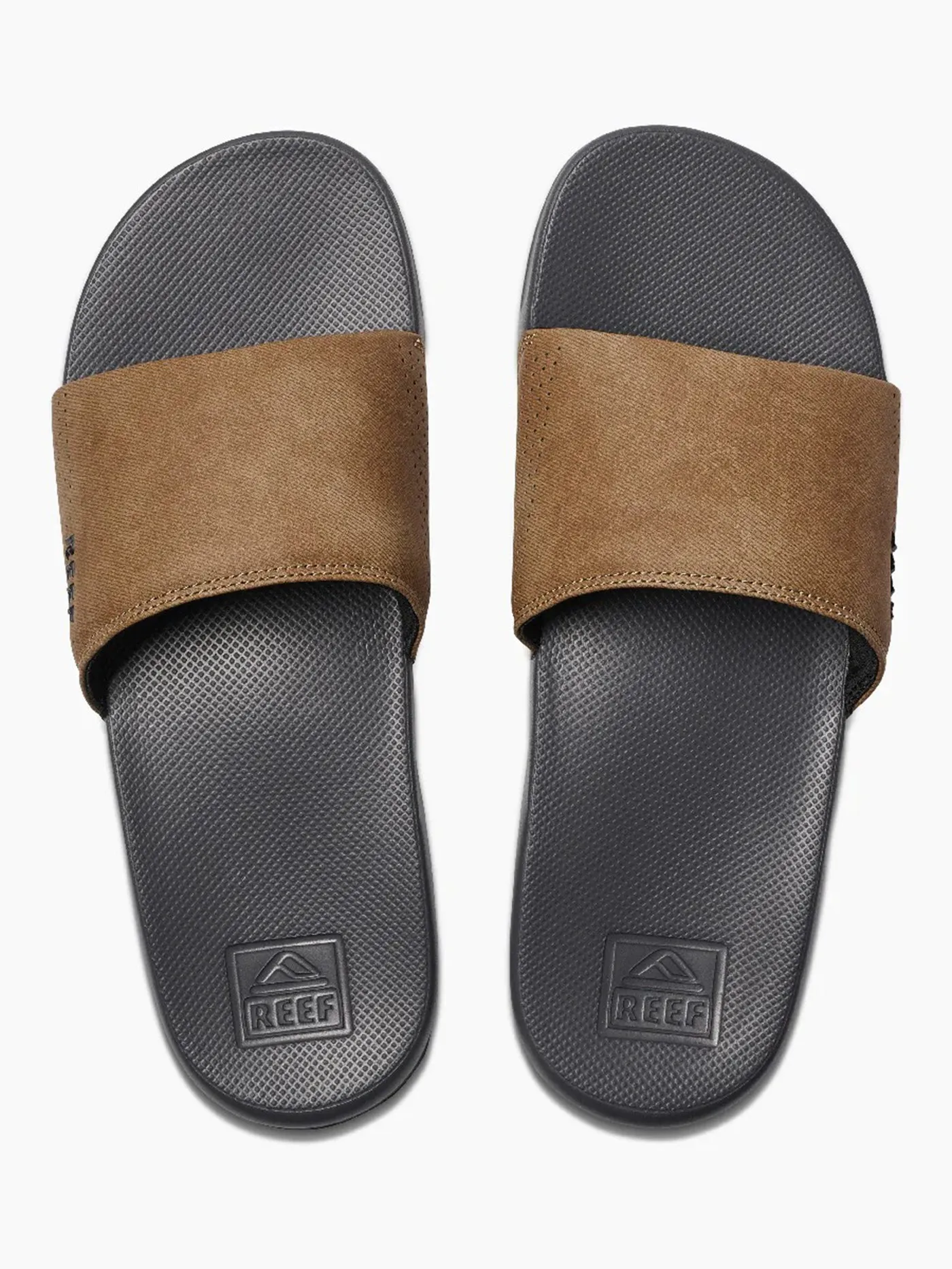 One Slide Grey/Tan Sandals