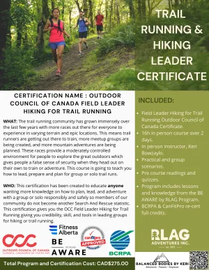 Outdoor Council of Canada Field Leader Hiking for Trail Running Certification