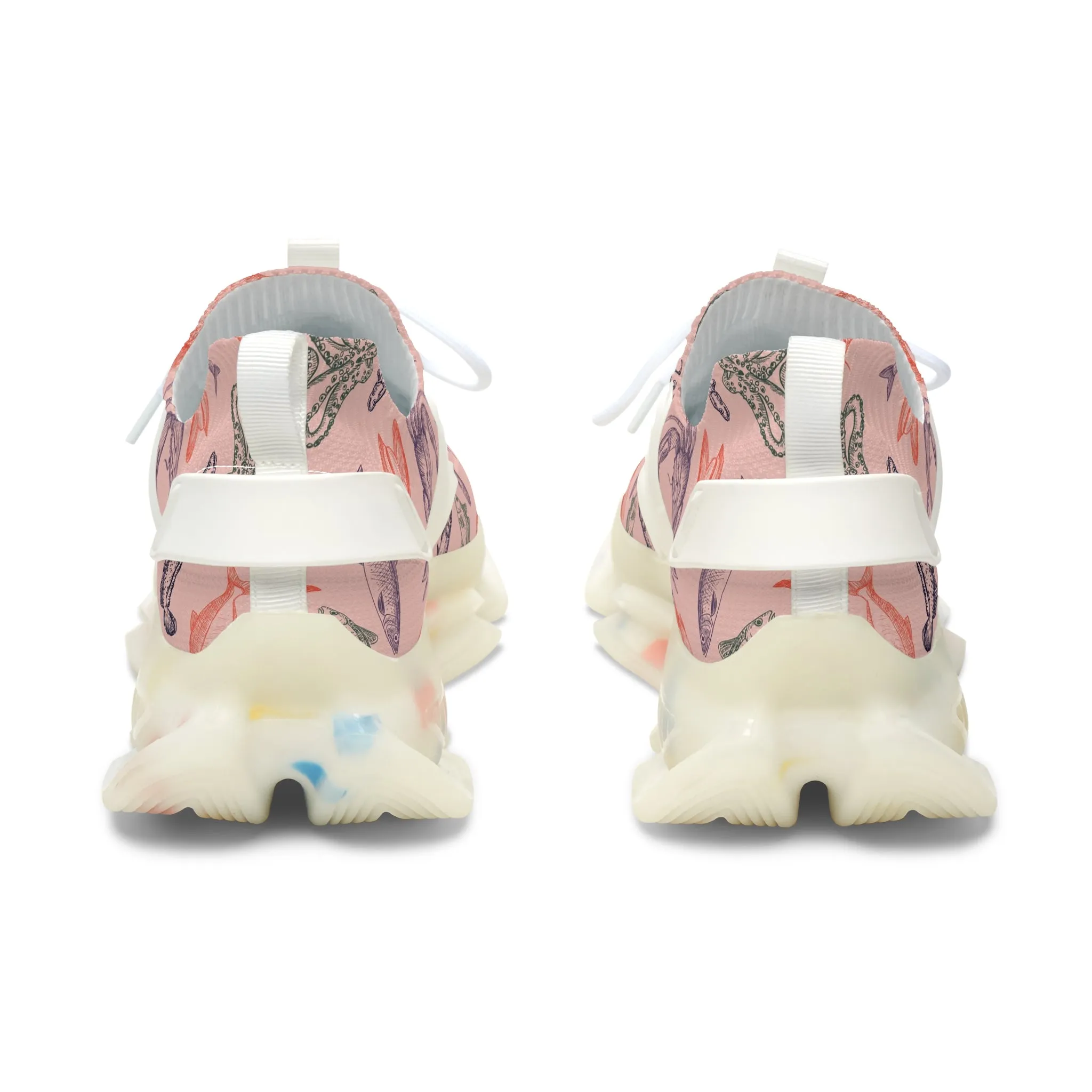 Pink Sea Life Women's Mesh Sneakers