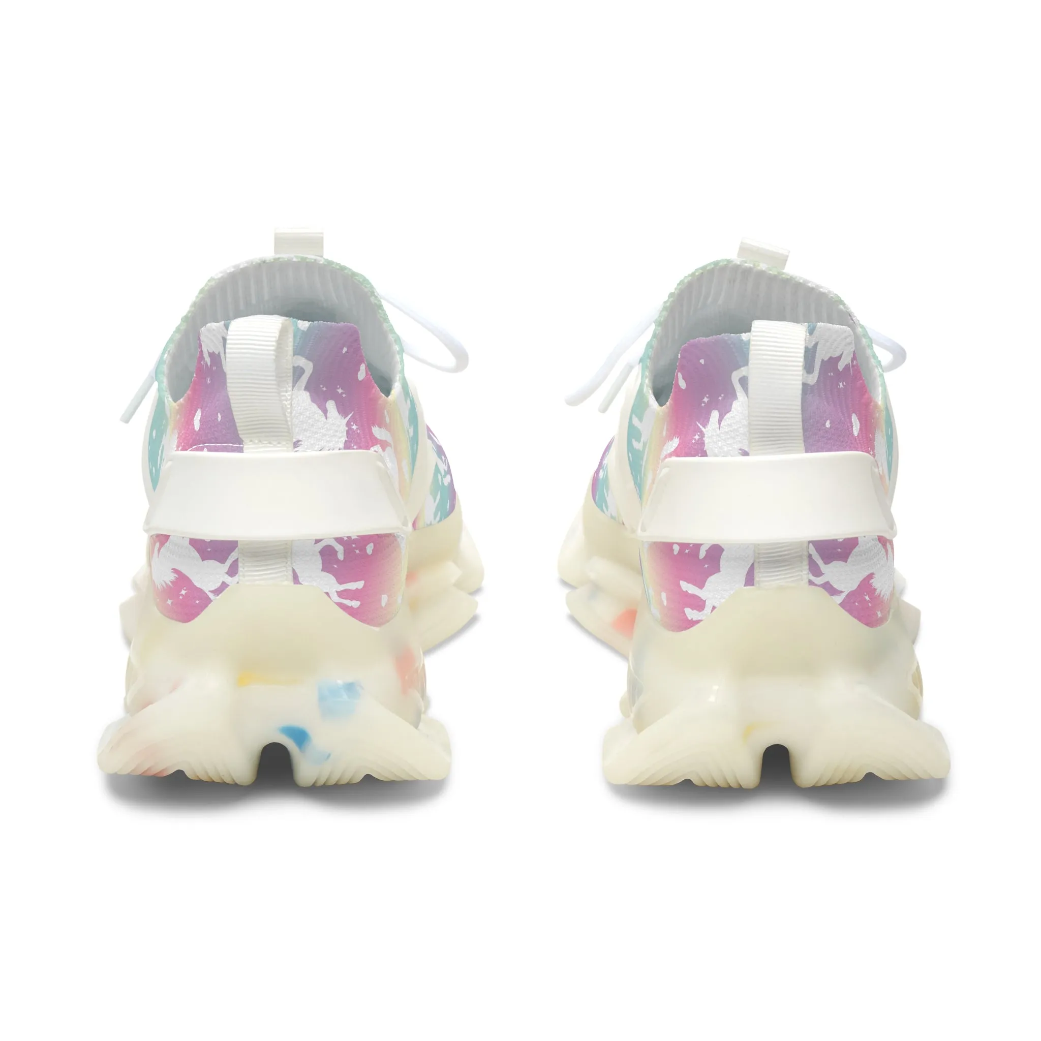 Rainbow Unicorn Women's Mesh Sneakers