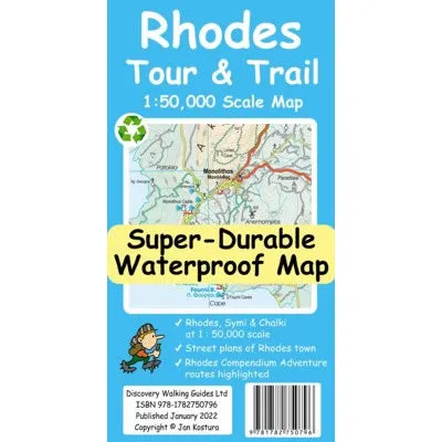Rhodes Tour and Trail map