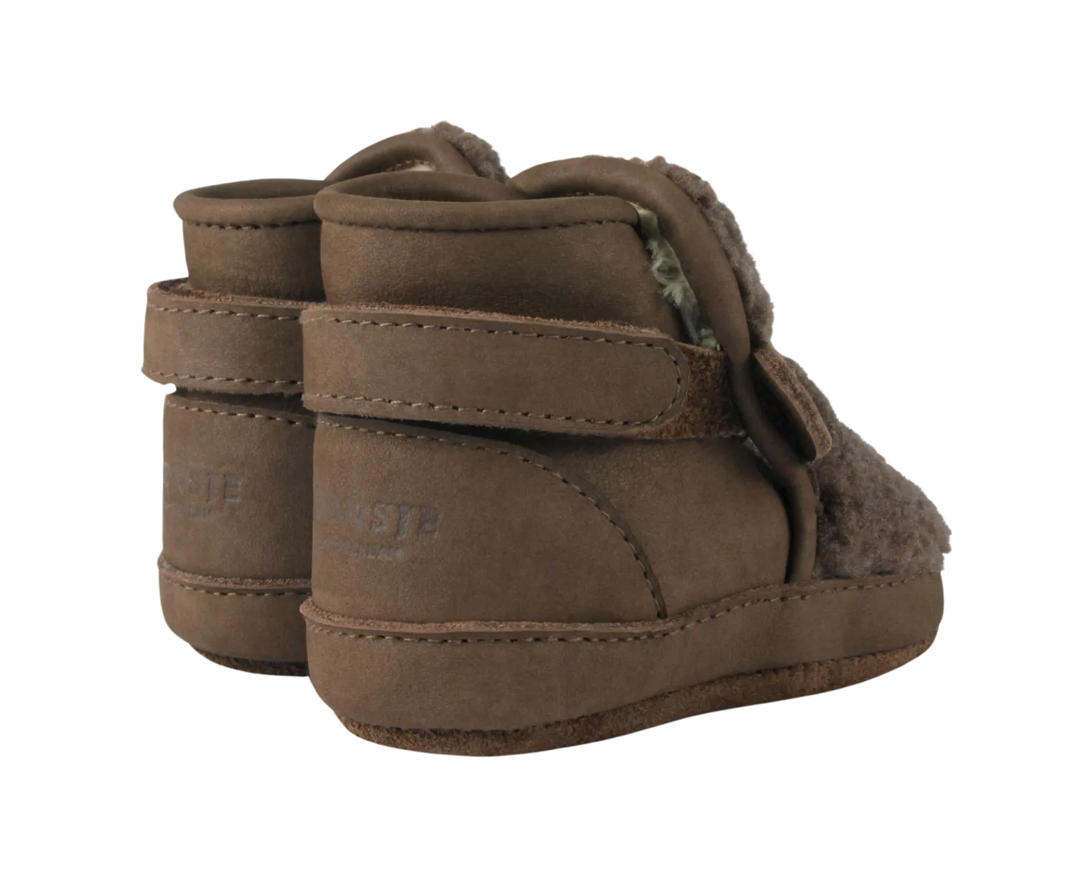 Richy Booties | Stag | Hazelnut Curly Faux Fur
