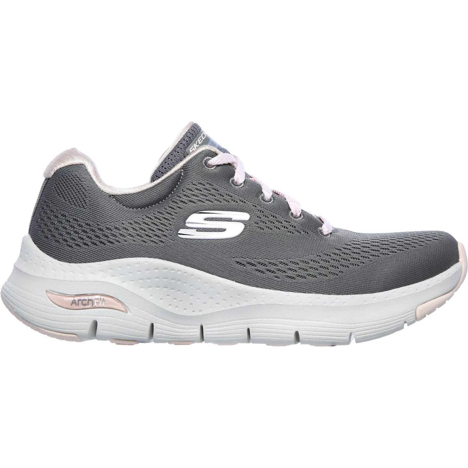 Skechers Womens Arch Fit Sunny Outlook Trainers - Grey
