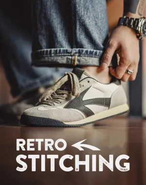 Stitching Retro Discovery Jogging Forrest Moral Men's Sports Shoes