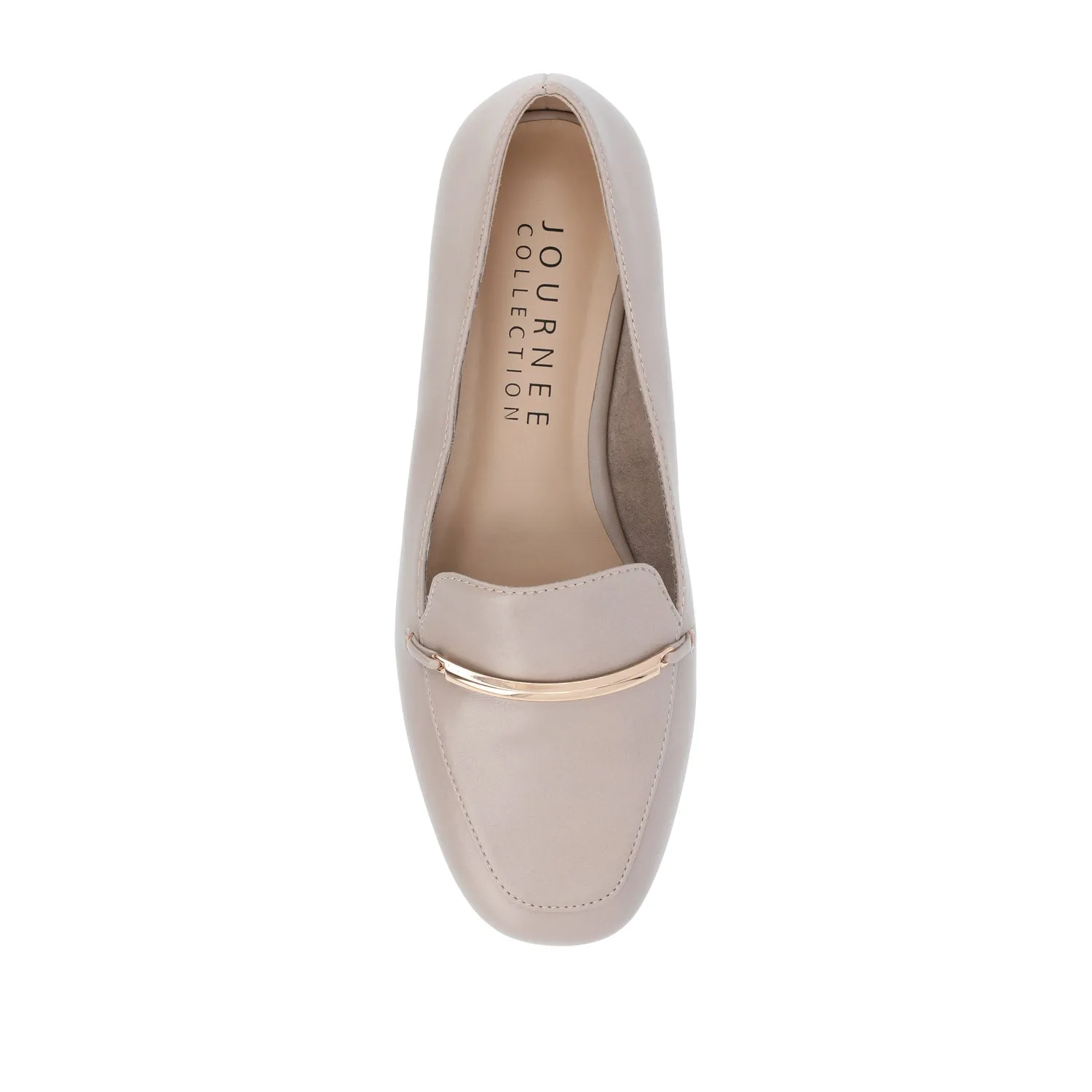 WRENN FAUX LEATHER LOAFER FLATS IN WIDE