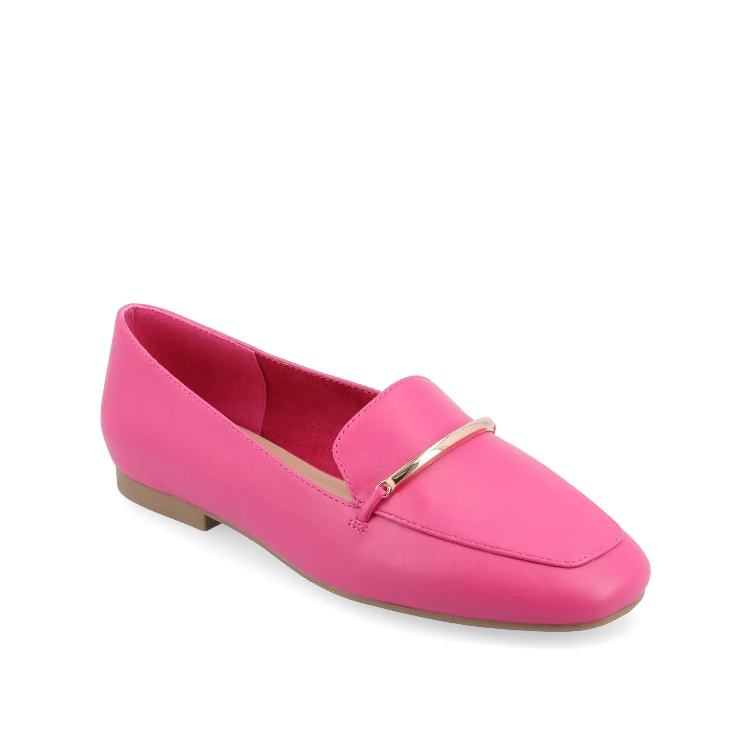 WRENN FAUX LEATHER LOAFER FLATS IN WIDE