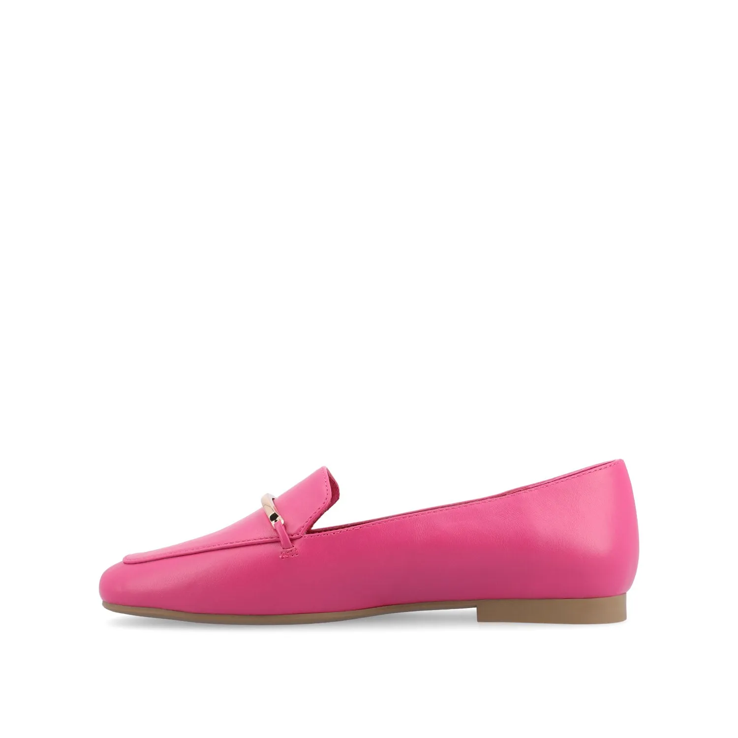 WRENN FAUX LEATHER LOAFER FLATS IN WIDE