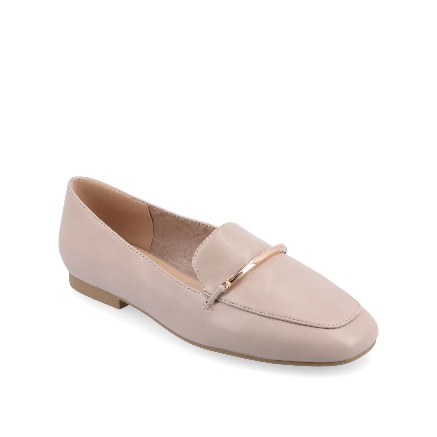 WRENN FAUX LEATHER LOAFER FLATS IN WIDE
