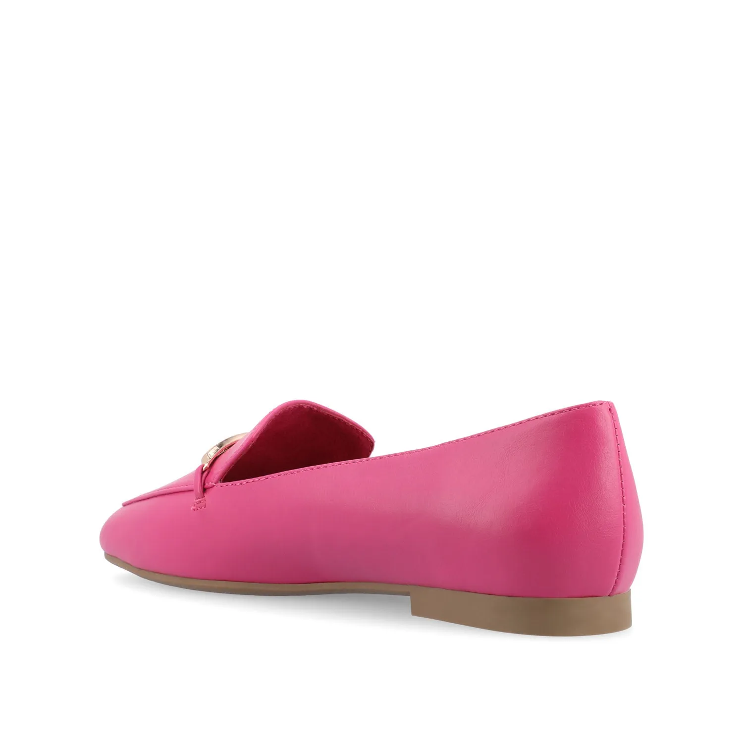WRENN FAUX LEATHER LOAFER FLATS IN WIDE