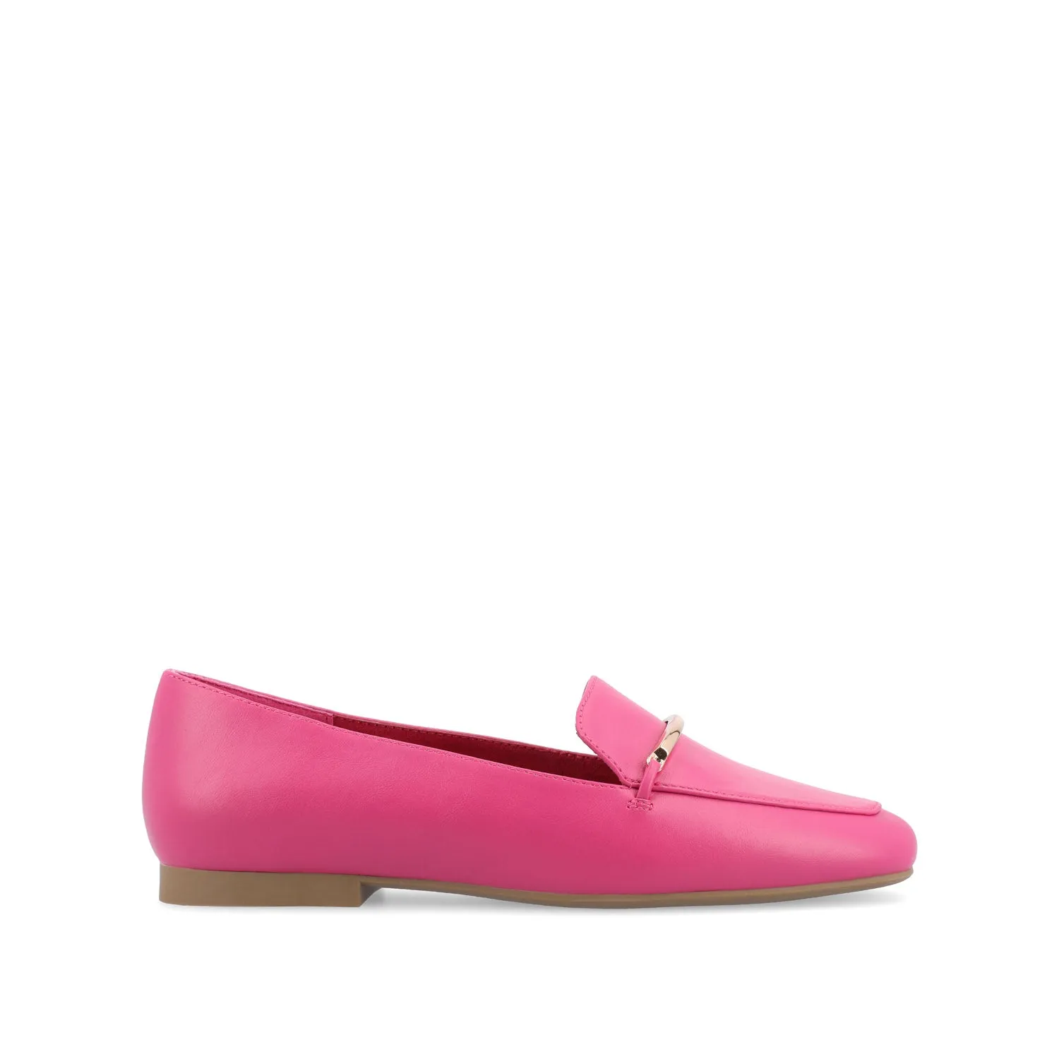 WRENN FAUX LEATHER LOAFER FLATS IN WIDE