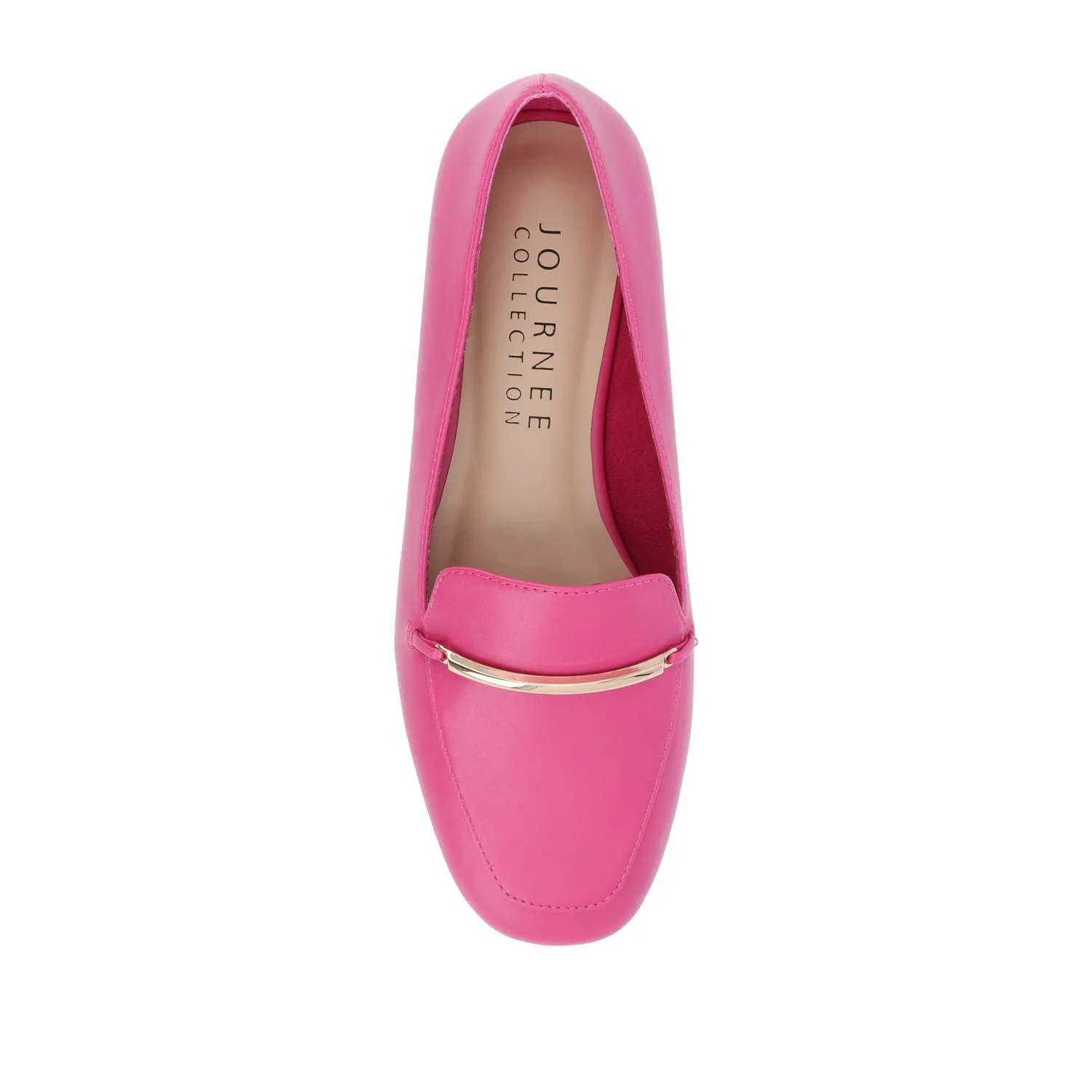 WRENN FAUX LEATHER LOAFER FLATS IN WIDE